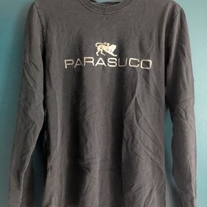 Parasuco Black Crewneck Sweater for Men